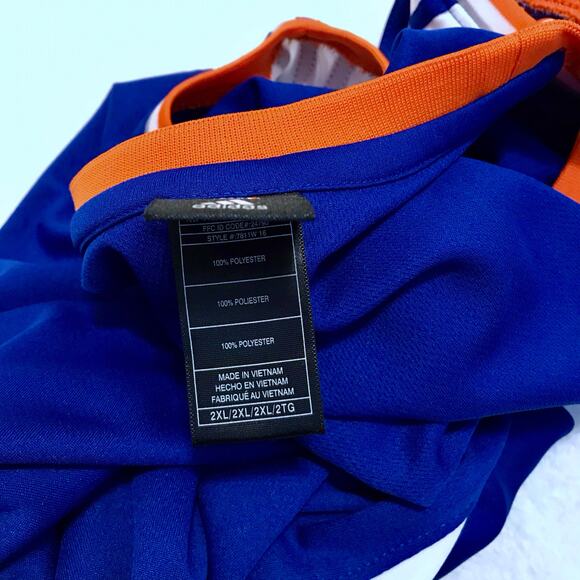 Adidas NWOT NBA Blue, White, Orange and Grey Jersey Women 2XL - Picture 9 of 10